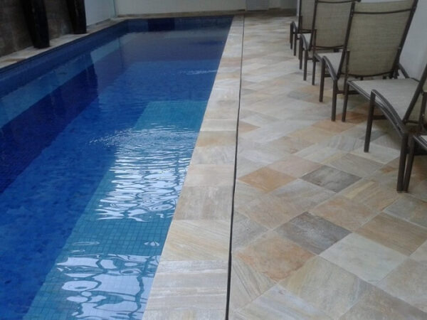 Pedra Serrada São Tomé Amarela 30x30 Tipo Exportação